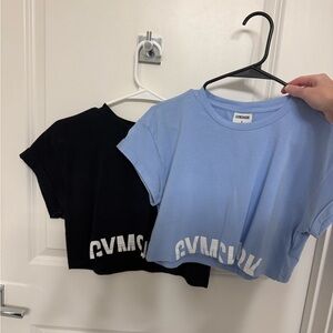 2 Gymshark crop tees